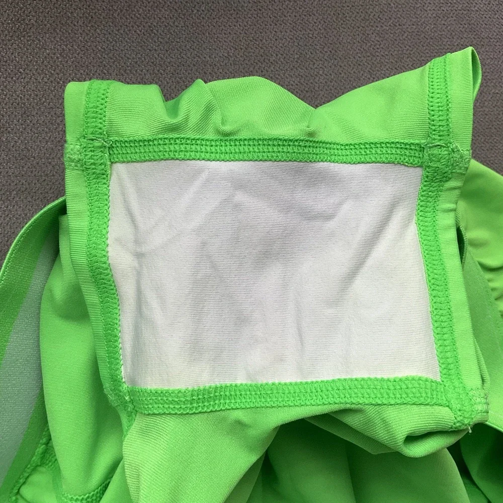Alo Match Point Tennis Skirt Green Glow S